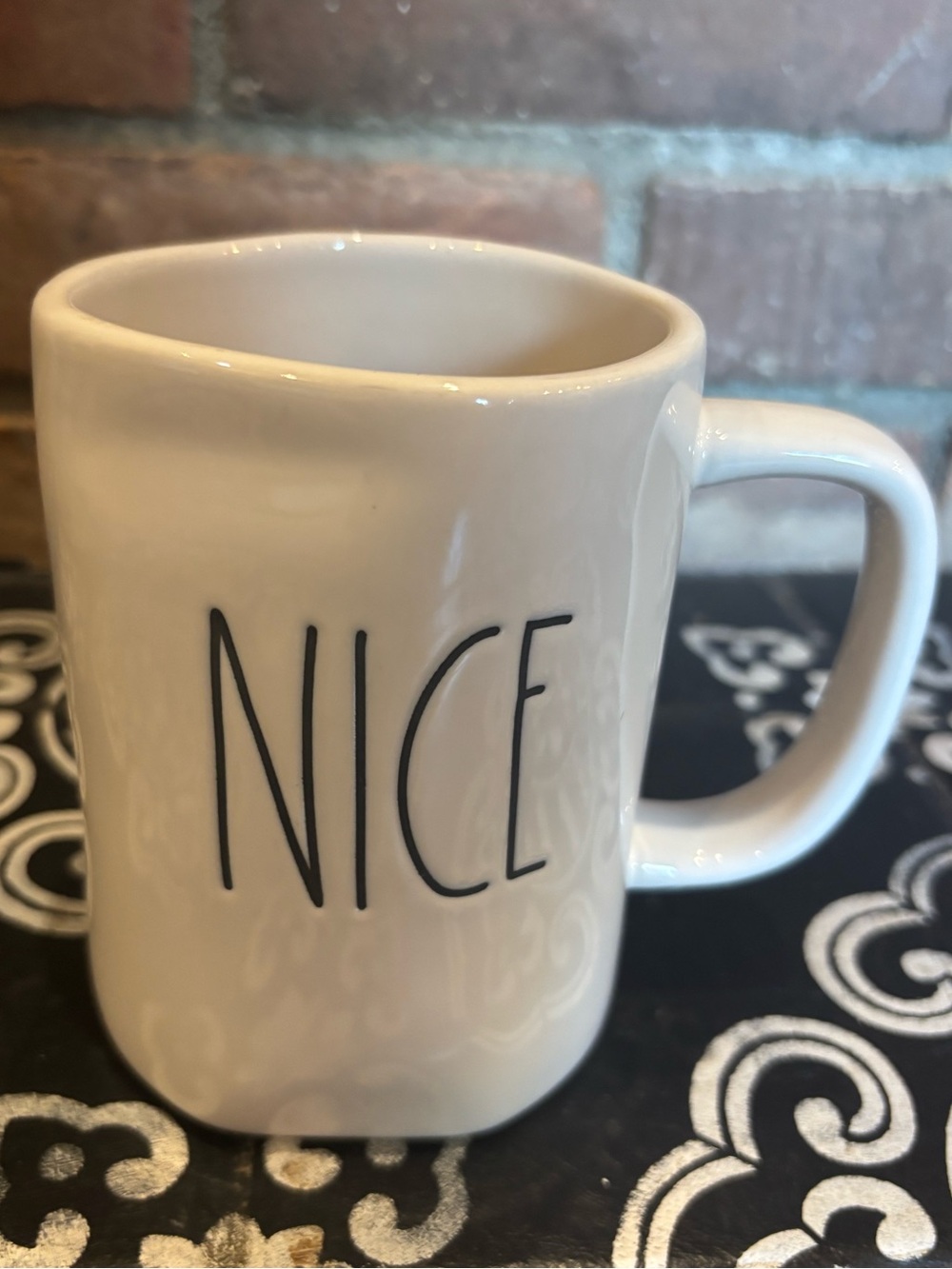 Rae Dunn 'Nice' Ceramic Coffee Mug